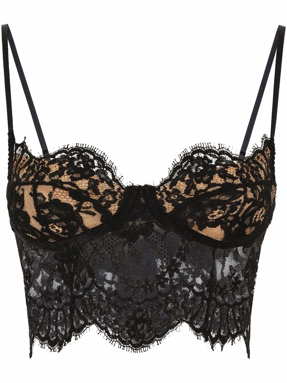 

Кружевной топ-корсет DOLCE & GABBANA, черный