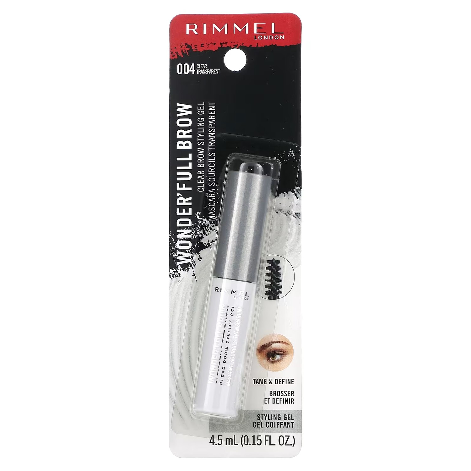 Тушь для ресниц Rimmel London Wonder'Full Clear Brow Styling Gel 004 — фото 2