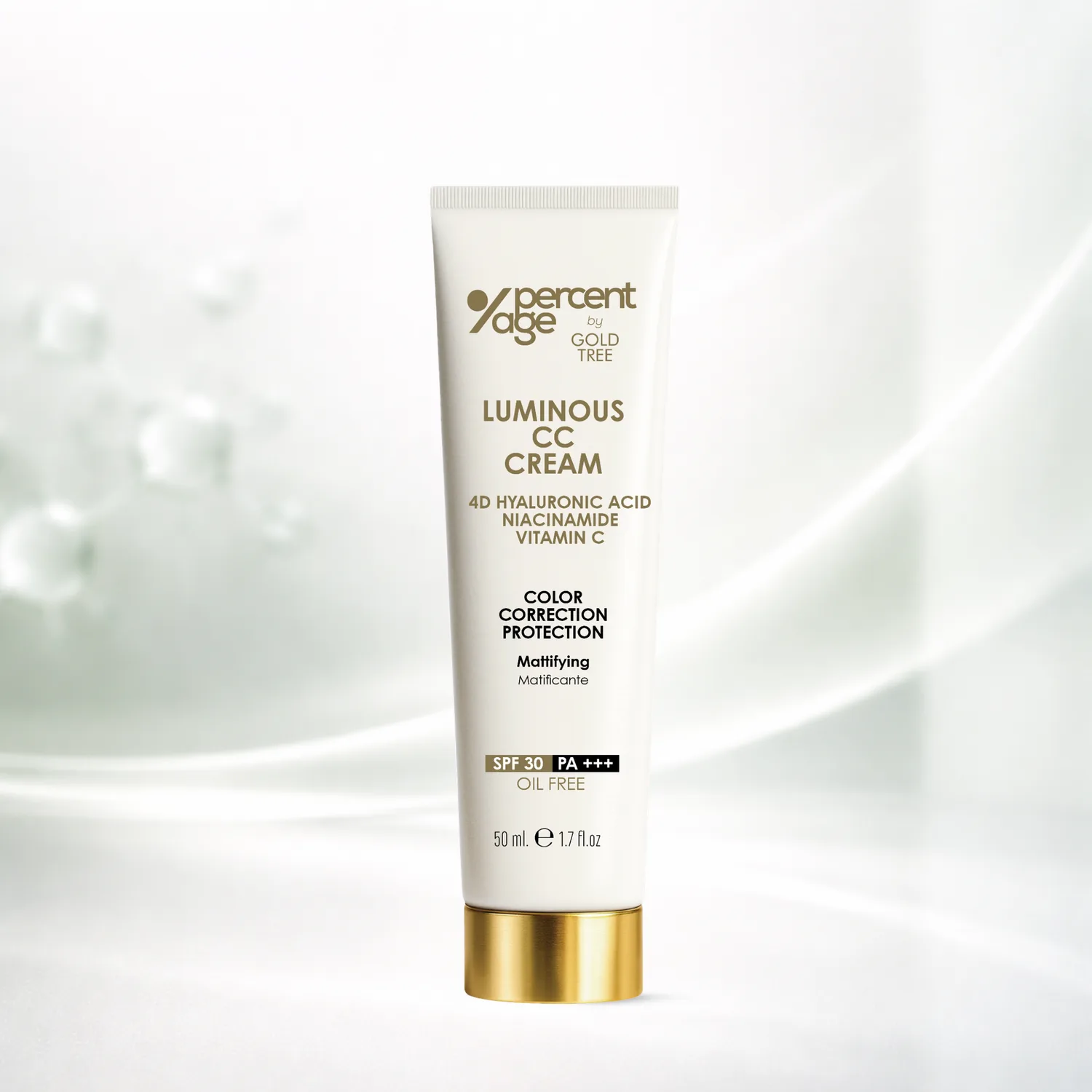 Тональная основа PERCENTAGE BY GOLD TREE Luminous CC Cream SPF 30 50 мл — фото 4
