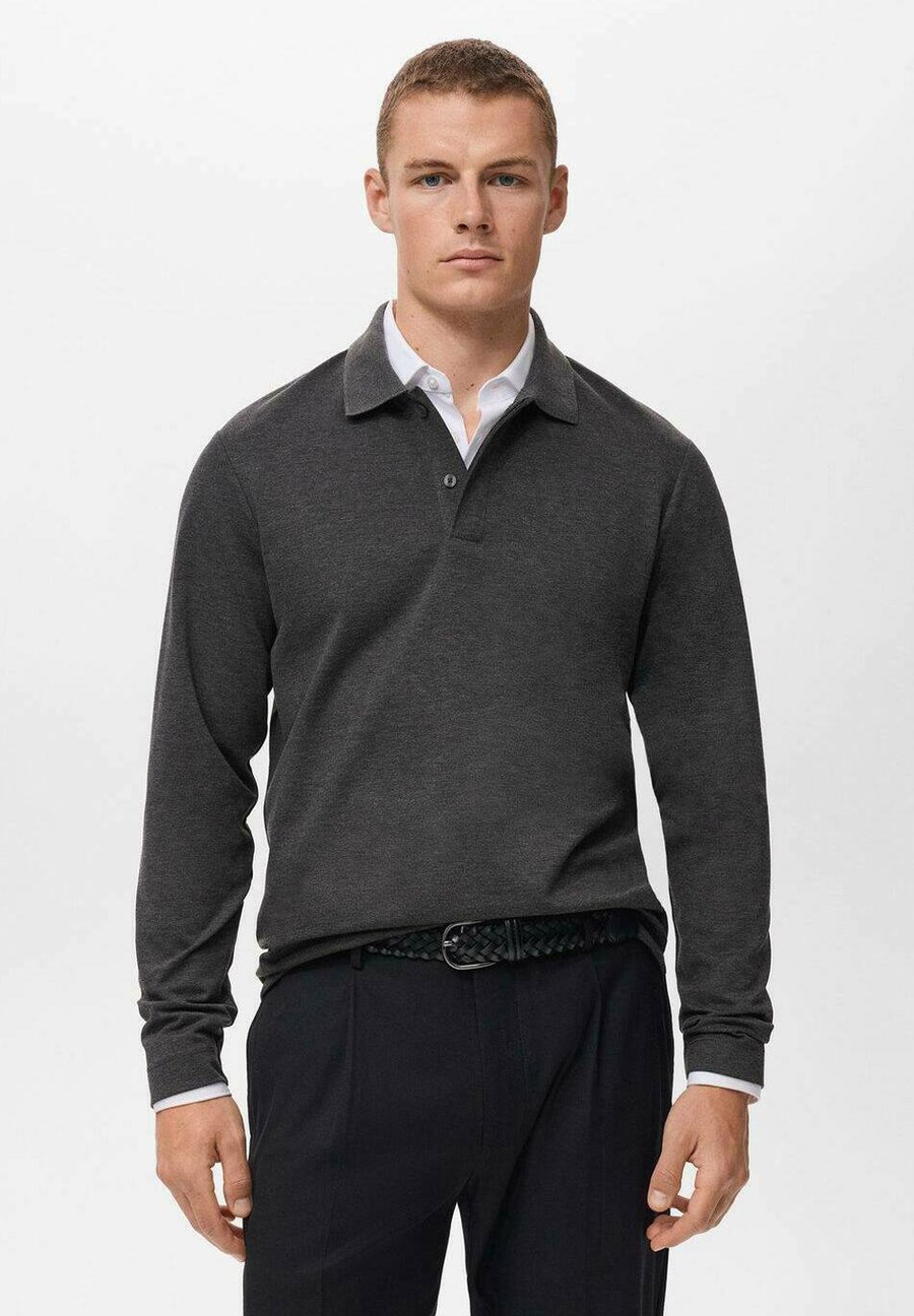 

Поло Mango Polo shirt, Grey