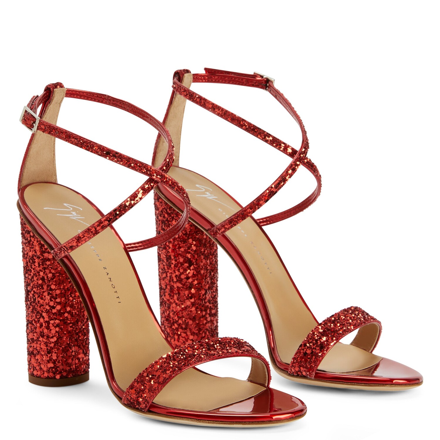 

Джузеппе Занотти Тара Глиттер Giuseppe Zanotti, красный