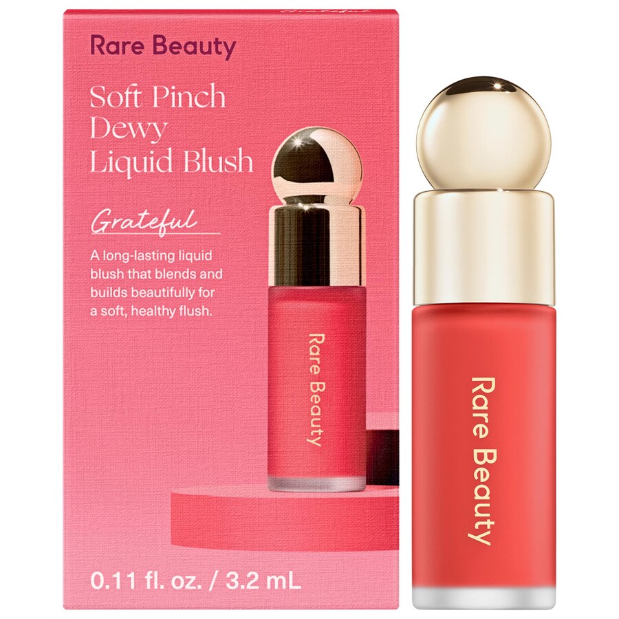 

Миниатюрные жидкие румяна Мягкий щипчик Rare Beauty by Selena Gomez, 0.11 oz/3.2 mL, Grateful