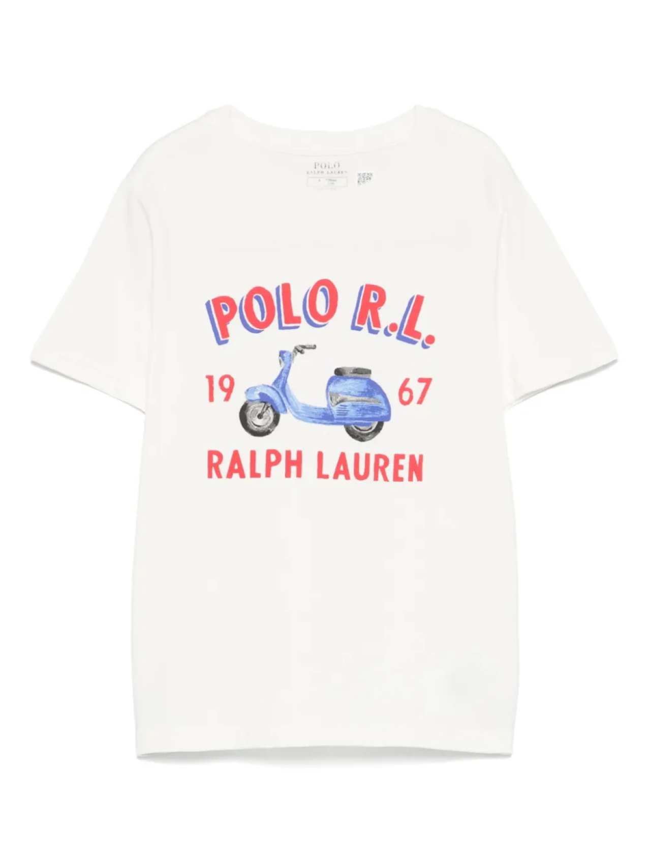 

POLO RALPH LAUREN KIDS футболка с графичным принтом, белый