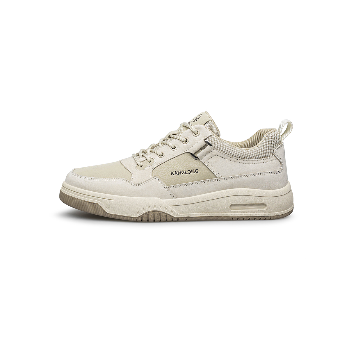 

KANGLONG Мужские низкие скейтерские кеды бежевые, цвет Beige