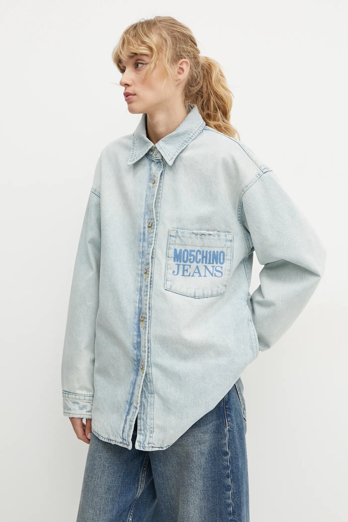 

Джинсовая куртка Moschino Jeans, синий
