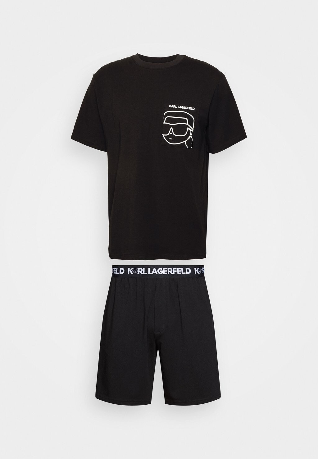 

Пижама IKONIK SHORT SET KARL LAGERFELD, черный