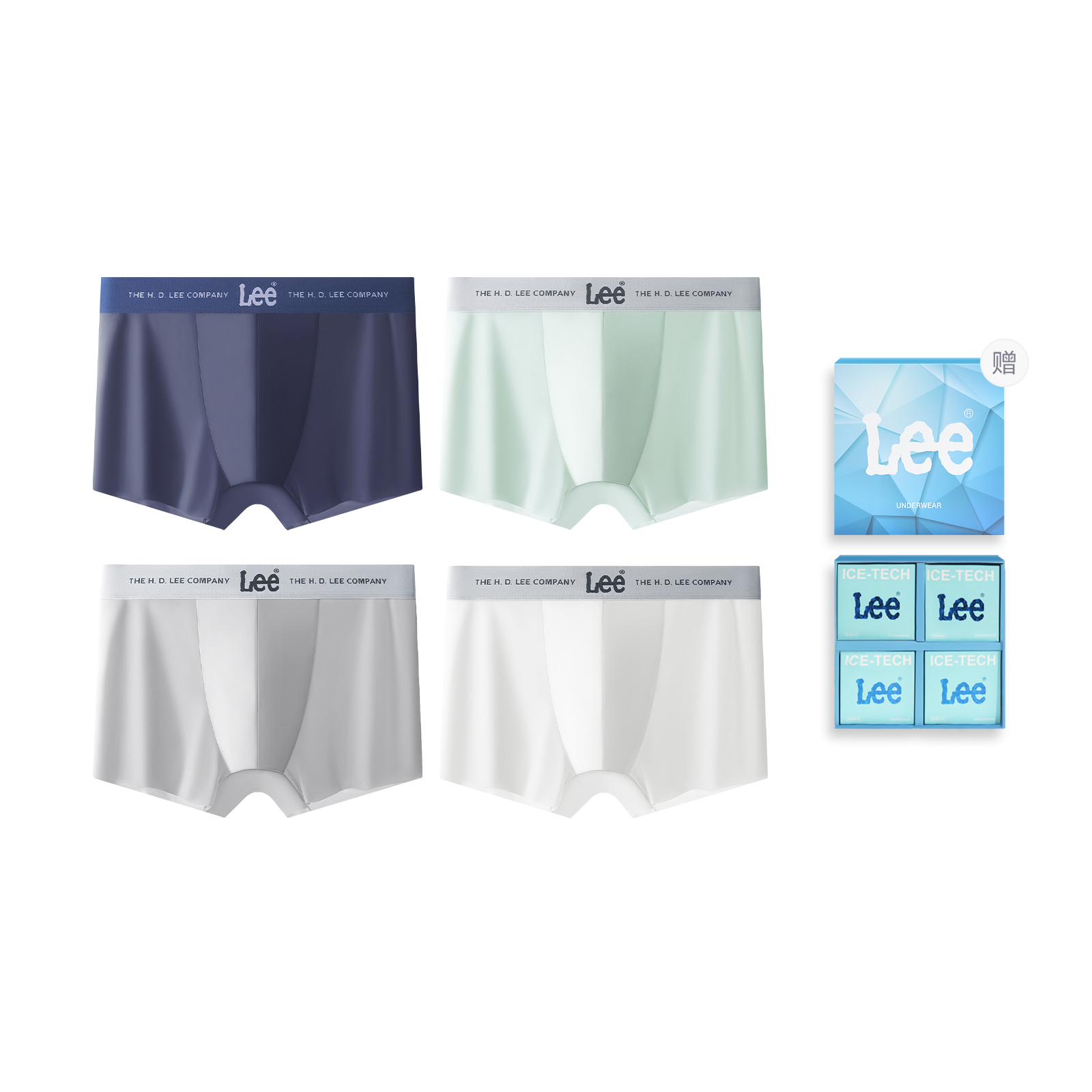 

Lee Летнее белье SS23 Ice Series подарочный набор для мужчин 4 шт