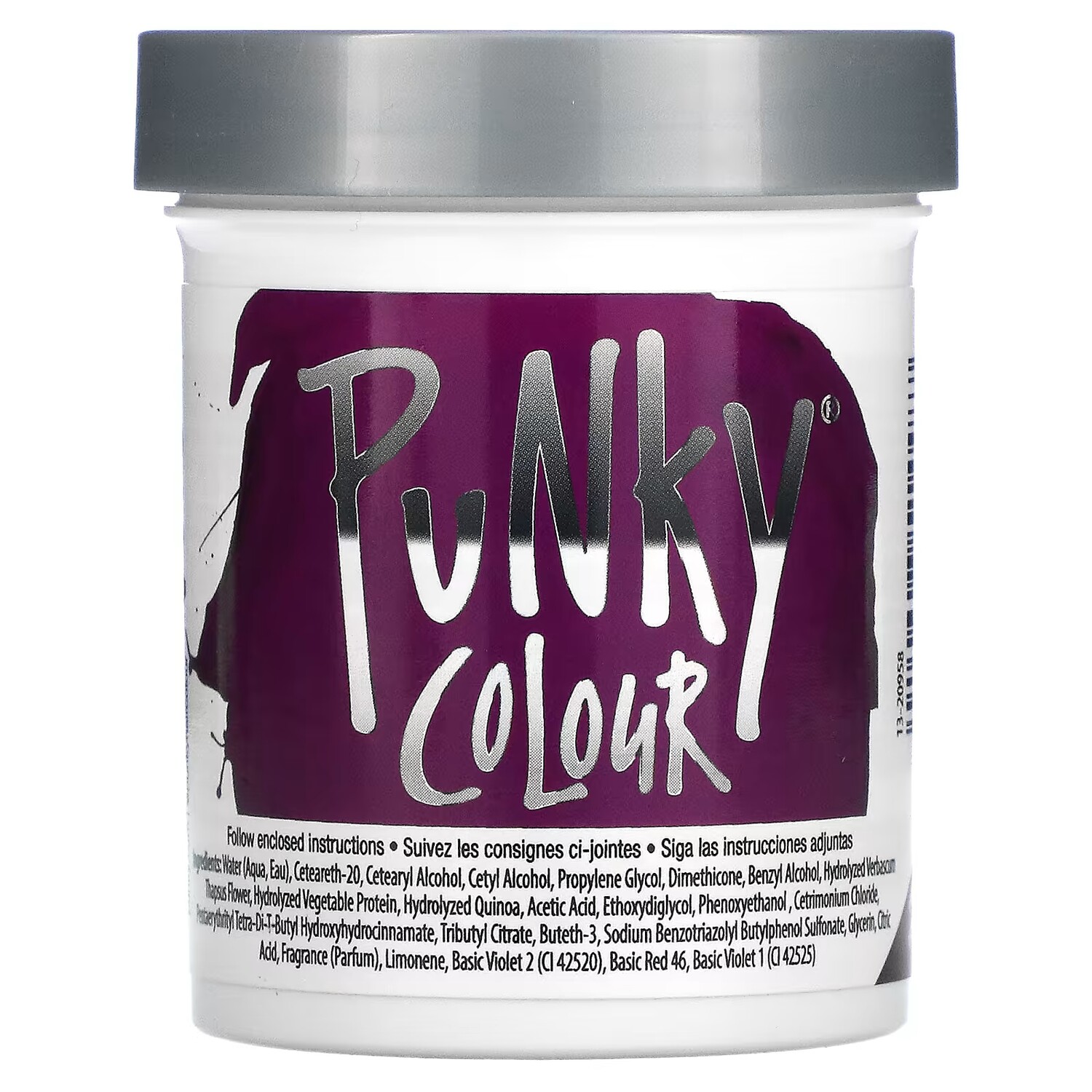 Полуперманентная кондиционирующая краска для волос Punky Color Фиолетовый, 3,5 жидких унции (100 мл) Punky Colour — фото 2