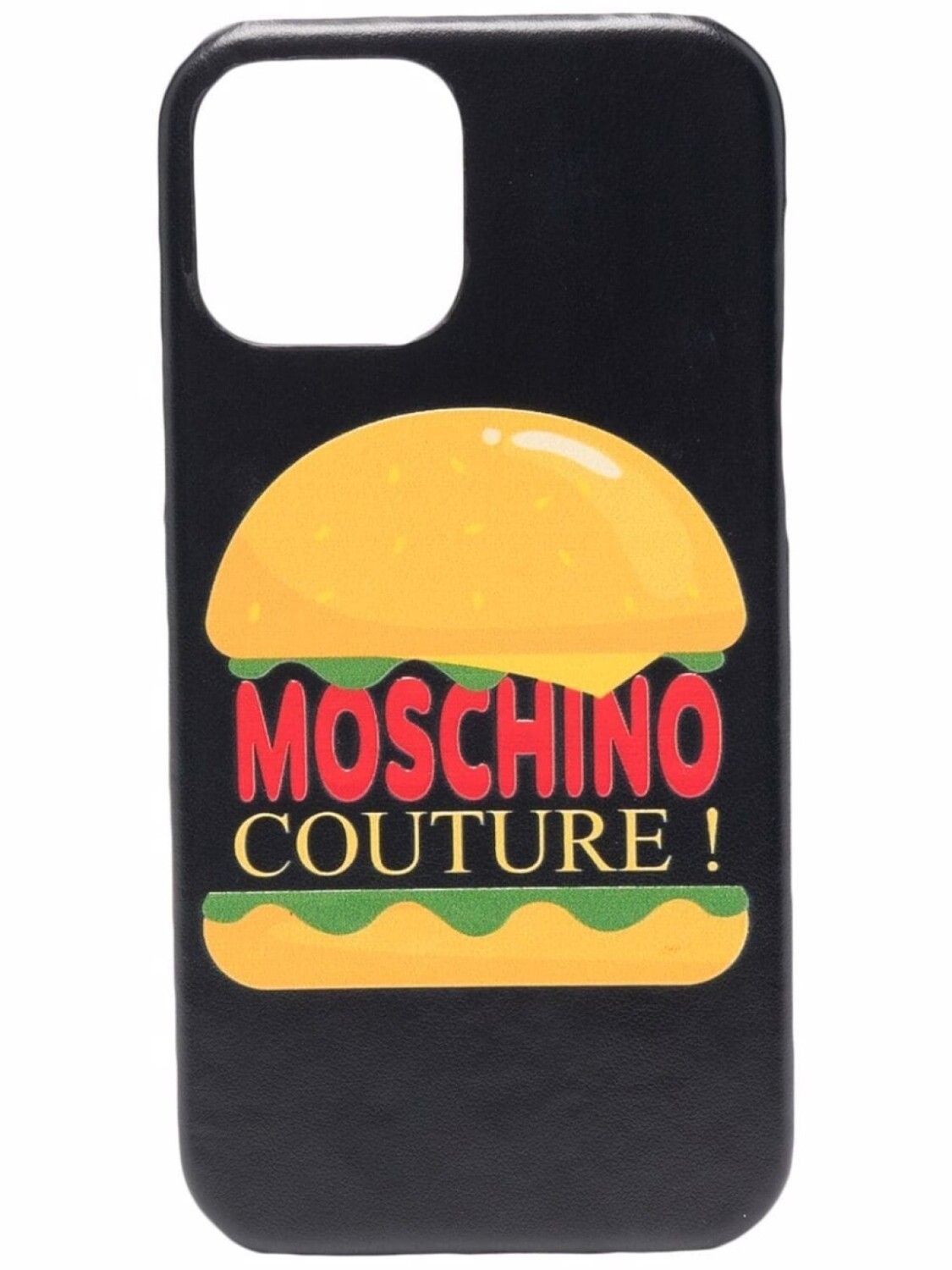 

Moschino чехол для iPhone 12/12 Pro с логотипом, черный