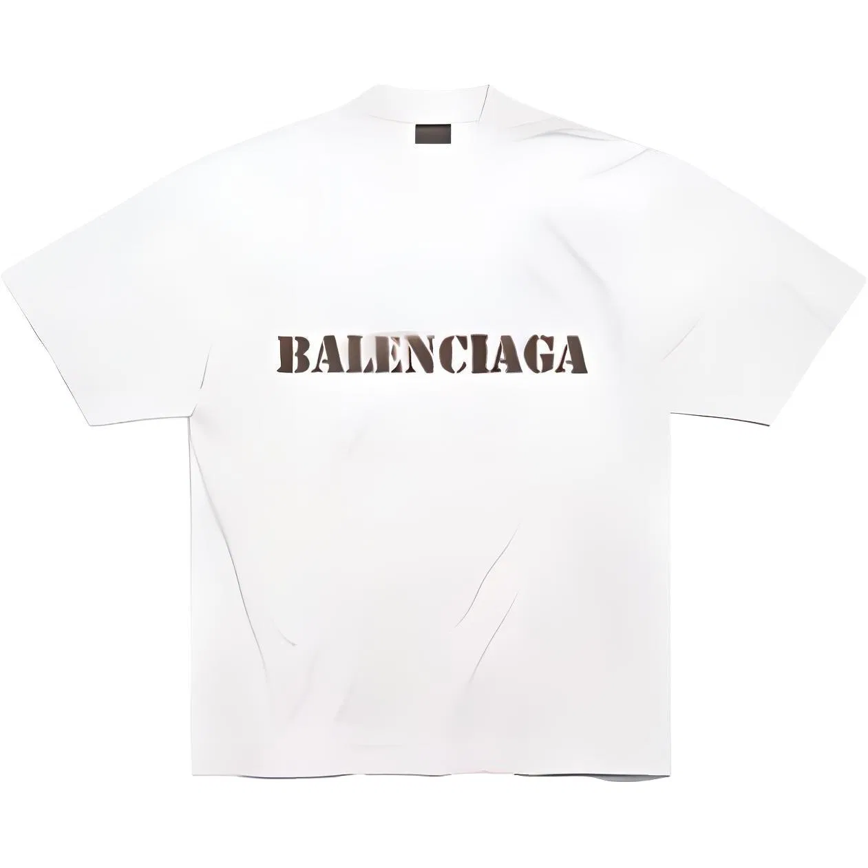 Футболка с круглым вырезом Balenciaga белая