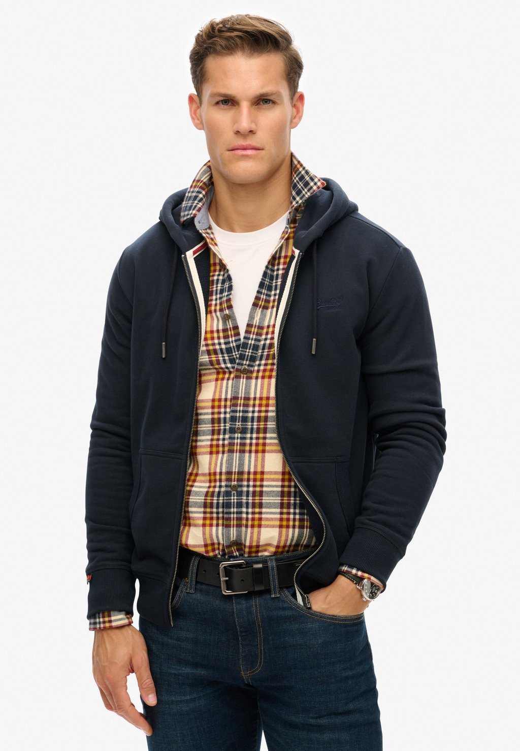 

Толстовка на молнии Superdry, синий