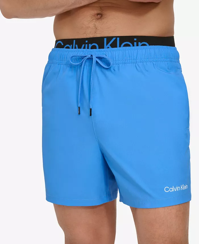 

Мужские плавки Volley Modern Euro 5" с эластичным поясом и логотипом Calvin Klein, красный
