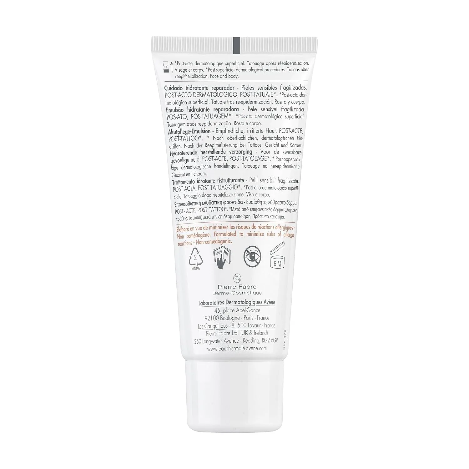 Увлажняющая восстанавливающая эмульсия для кожи Avène Cicalfate+ после процедур и татуировок, помогает восстановить кожный барьер, 24-часовое увлажнение, 373 мл (упаковка из 2 шт.) 38,4 мл (2 шт.) — фото 2