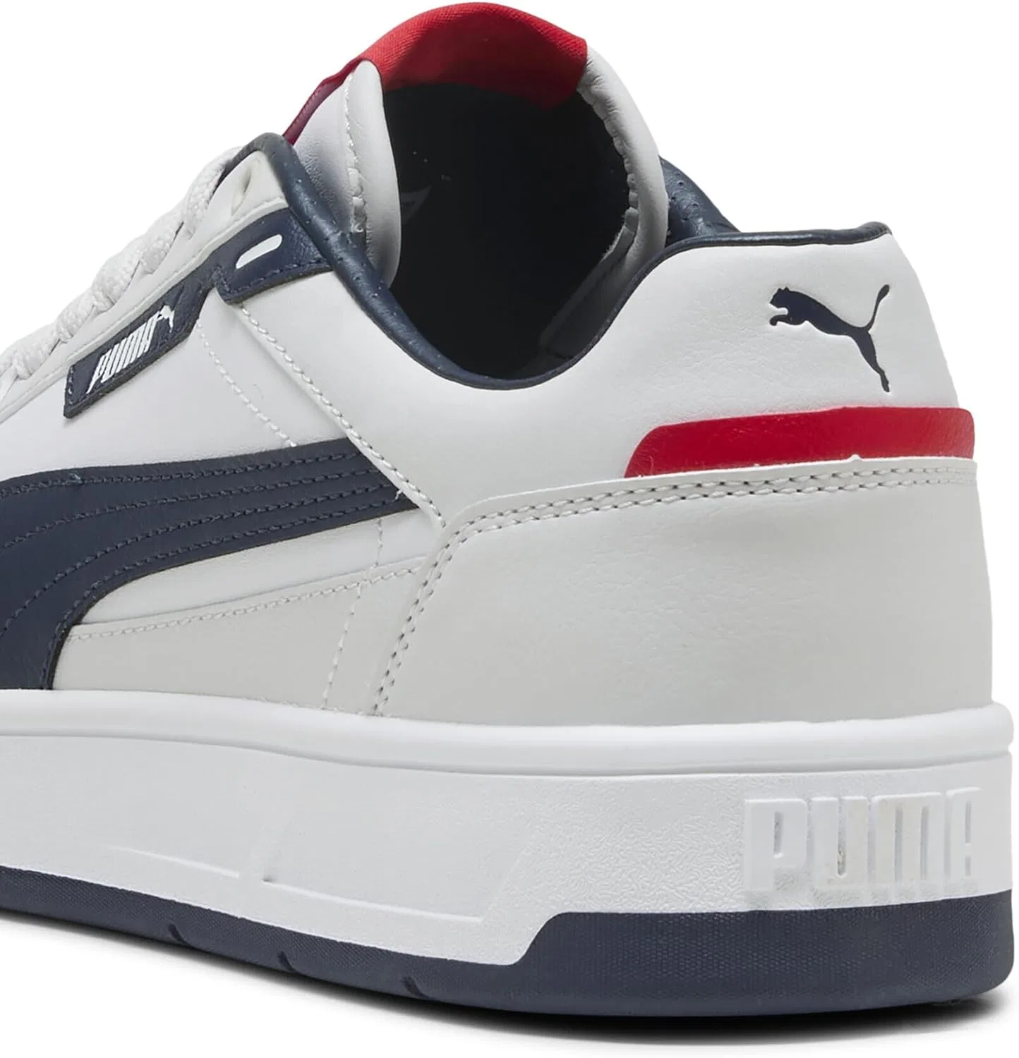 Кроссовки Puma Unisex Court Classic Street Trainers, Puma White Puma Navy Feather Grey — фото 2