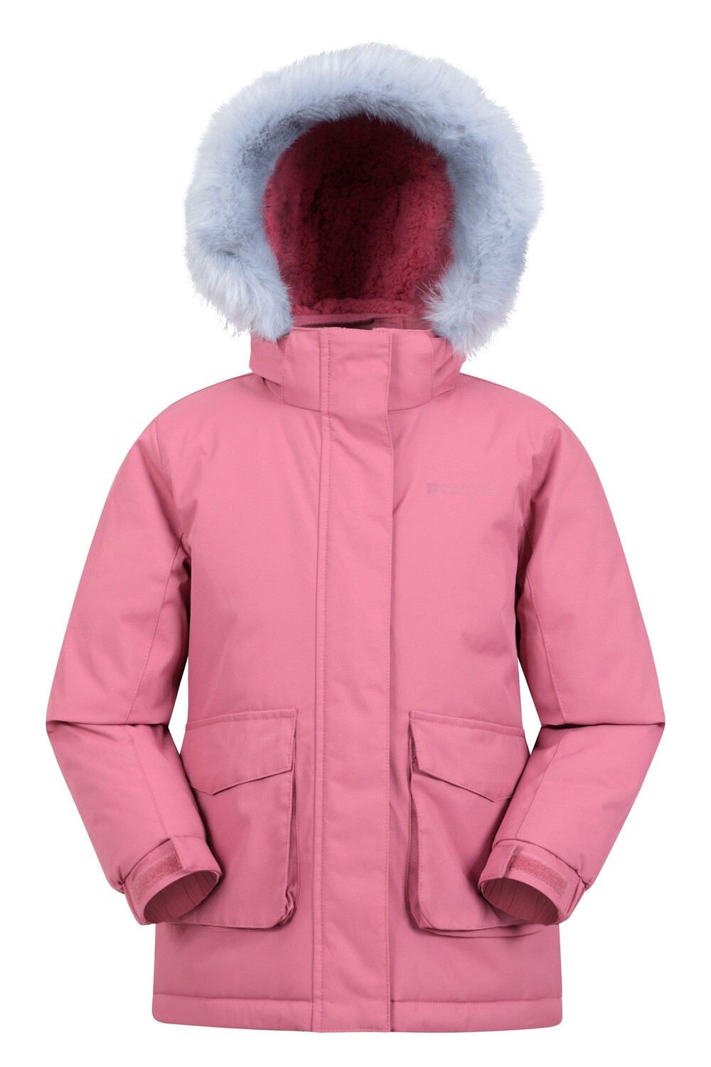 

Водостойкая однотонная куртка Ranger Parka Mountain Warehouse, розовый