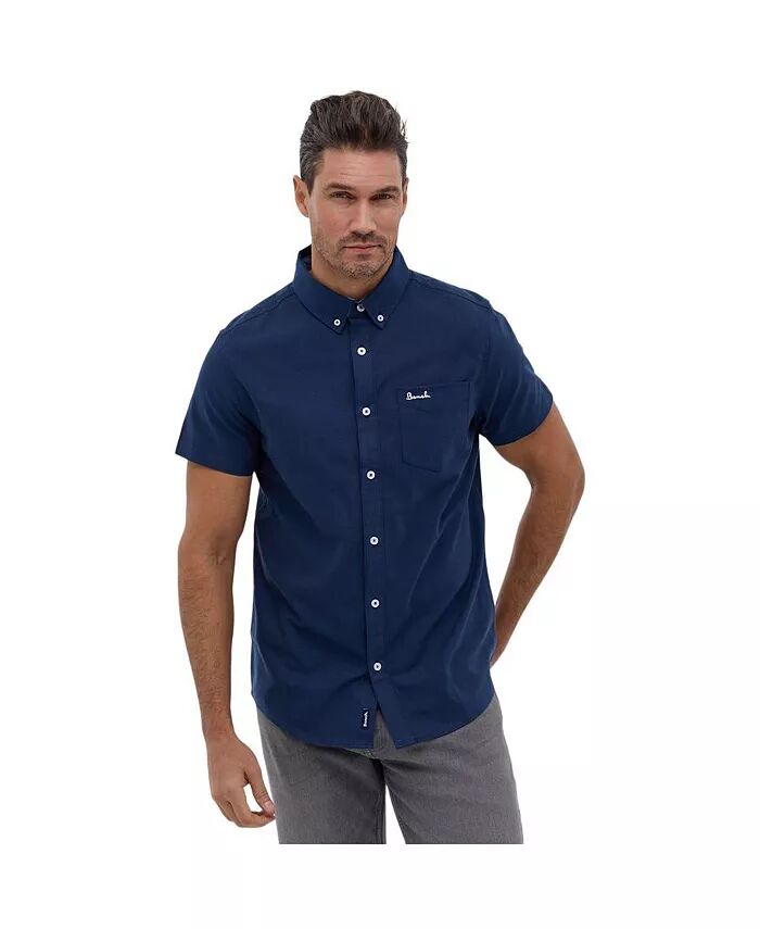 

Мужская рубашка Bowdon Oxford с коротким рукавом Bench DNA, синий