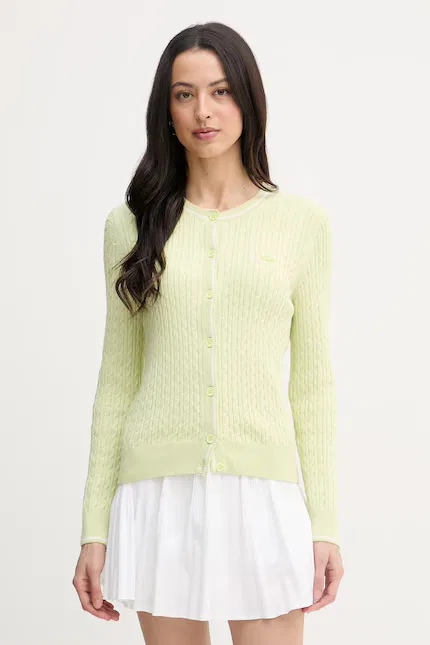 Кардиган женский Lacoste, зеленый