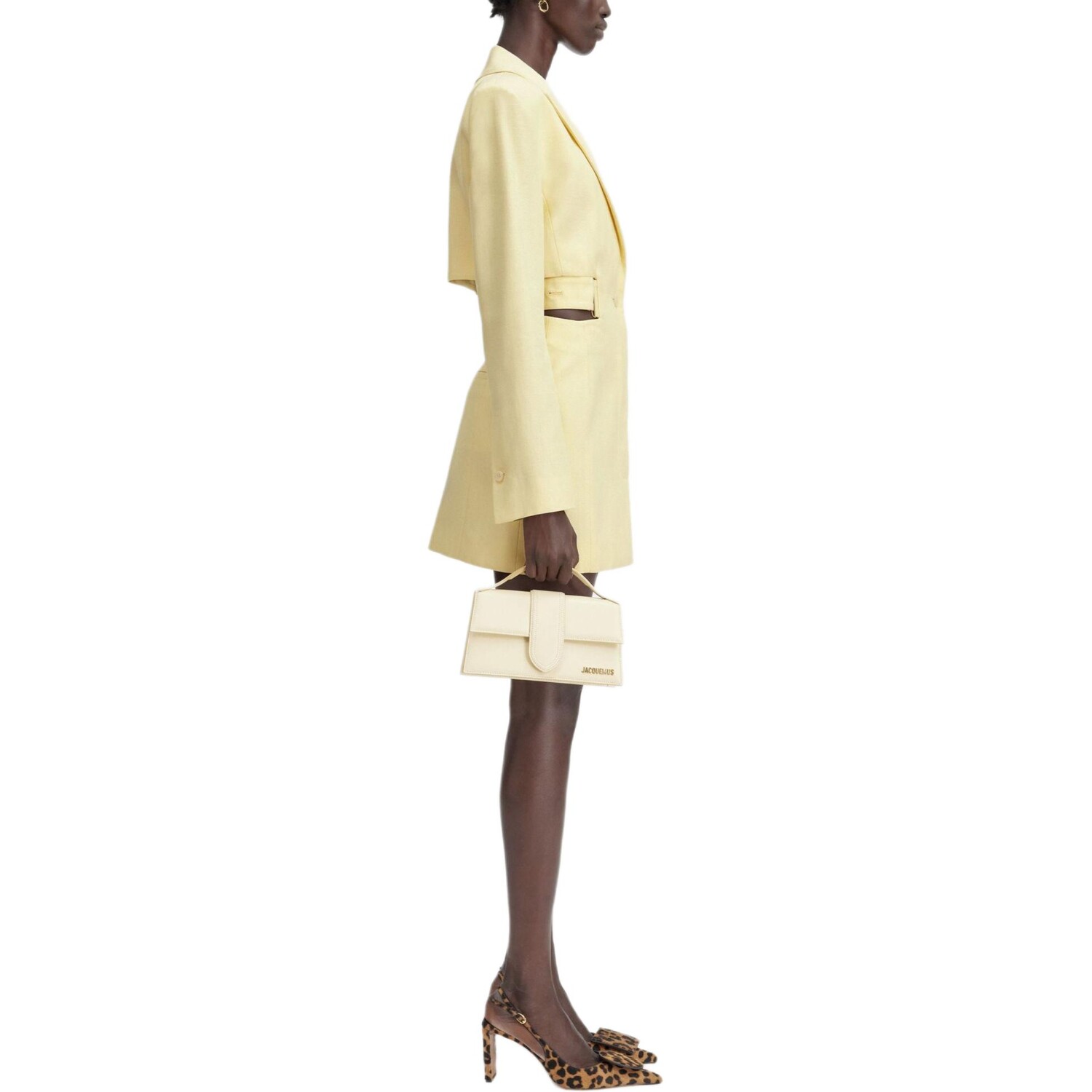 Платье женское Jacquemus с длинными рукавами, желтый — фото 4