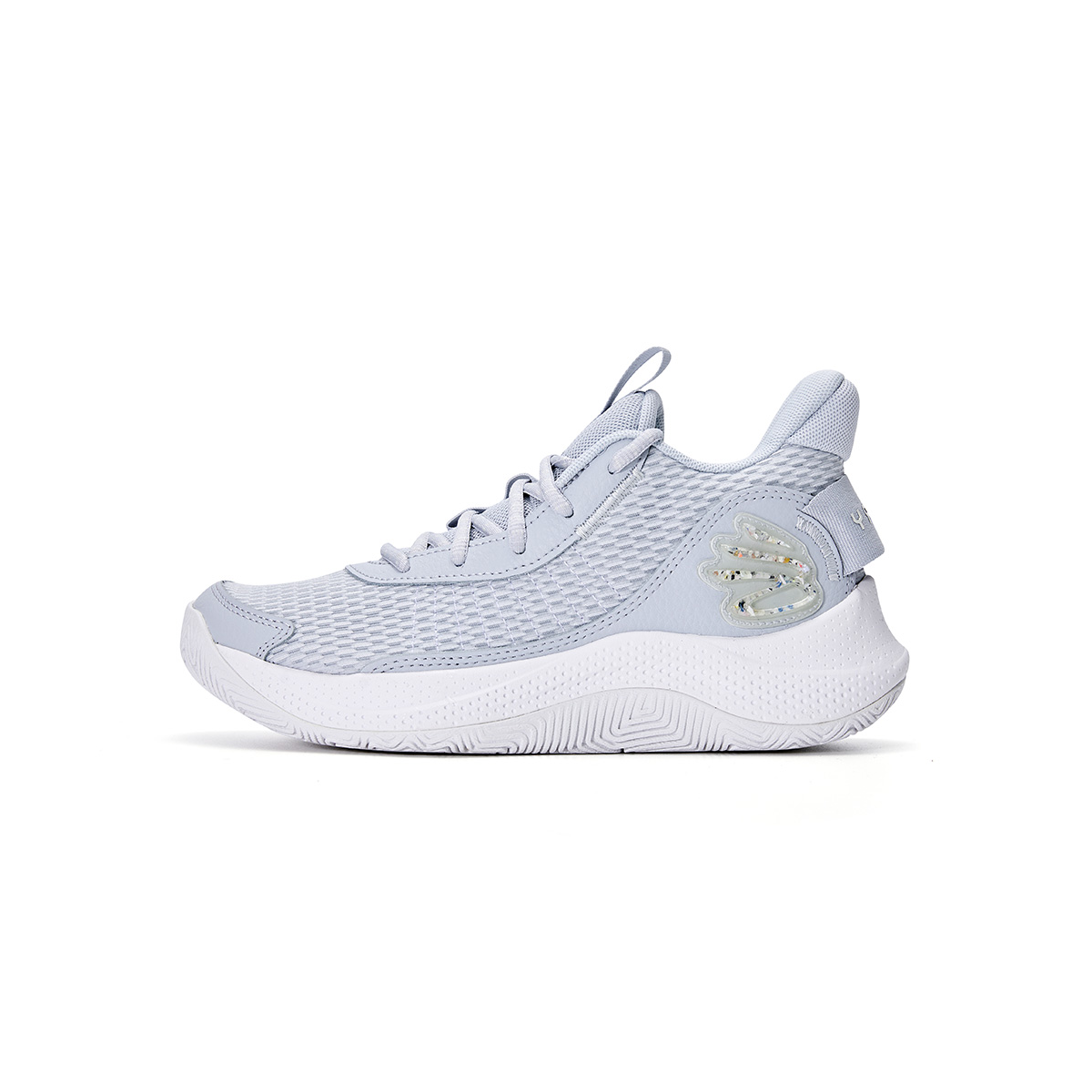 Кроссовки баскетбольные для детей и подростков Curry 3 Z7 с противоскользящей подошвой, амортизацией и устойчивостью к истиранию Under Armour, белый — фото 3