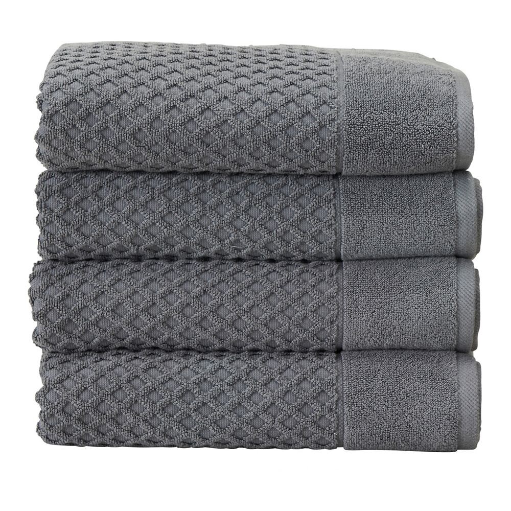 

Набор банных полотенец Grayson Madelinen, 4 упаковки, цвет Dark Gray