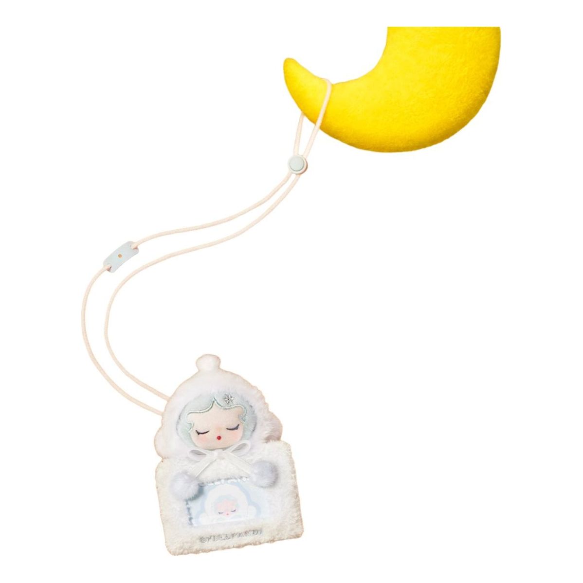 

Подвеска-держатель для карт Pop Mart Pop Bean Fluffy and Cozy 'Skullpanda Fuzzy Snowman' Secret Edition