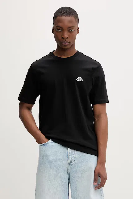 Футболка с принтом классическая T-shirt Adidas, черный — фото 3