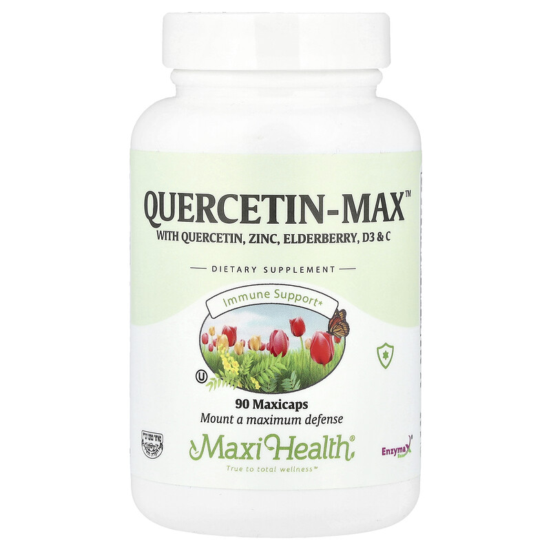 

Maxi Health, Quercetin-Max , 90 капсул MaxiCap