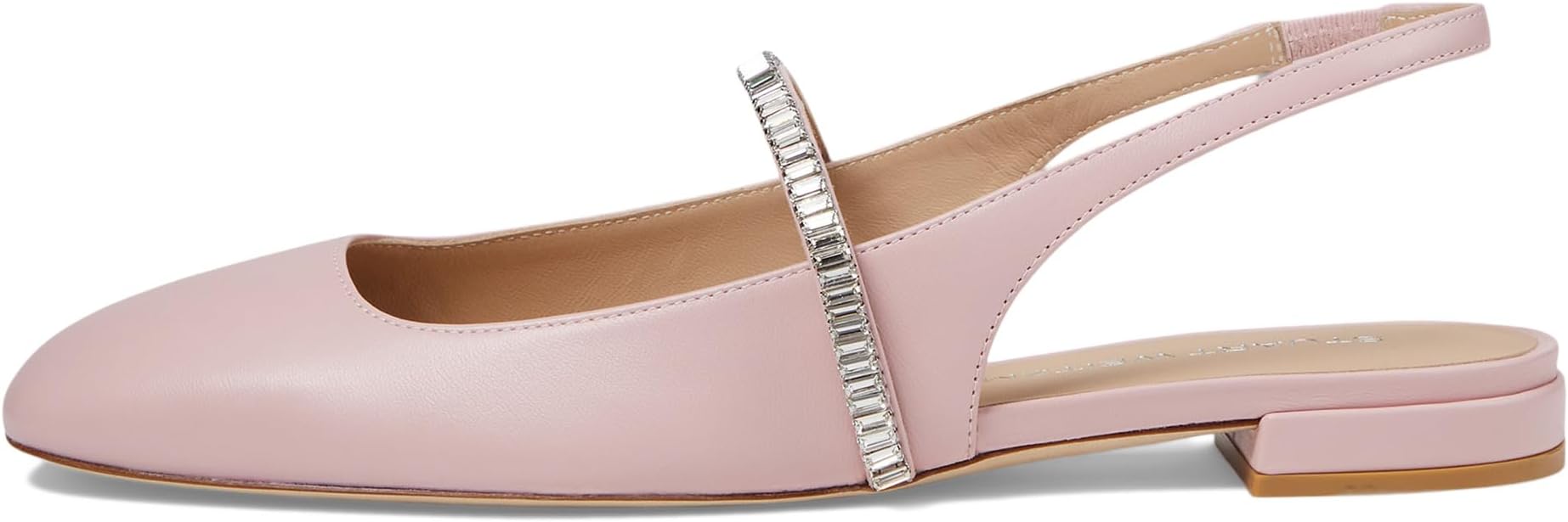 Балетки Stuart Weitzman Stefanie Slingback Flat, цвет Ballet/Clear — фото 4