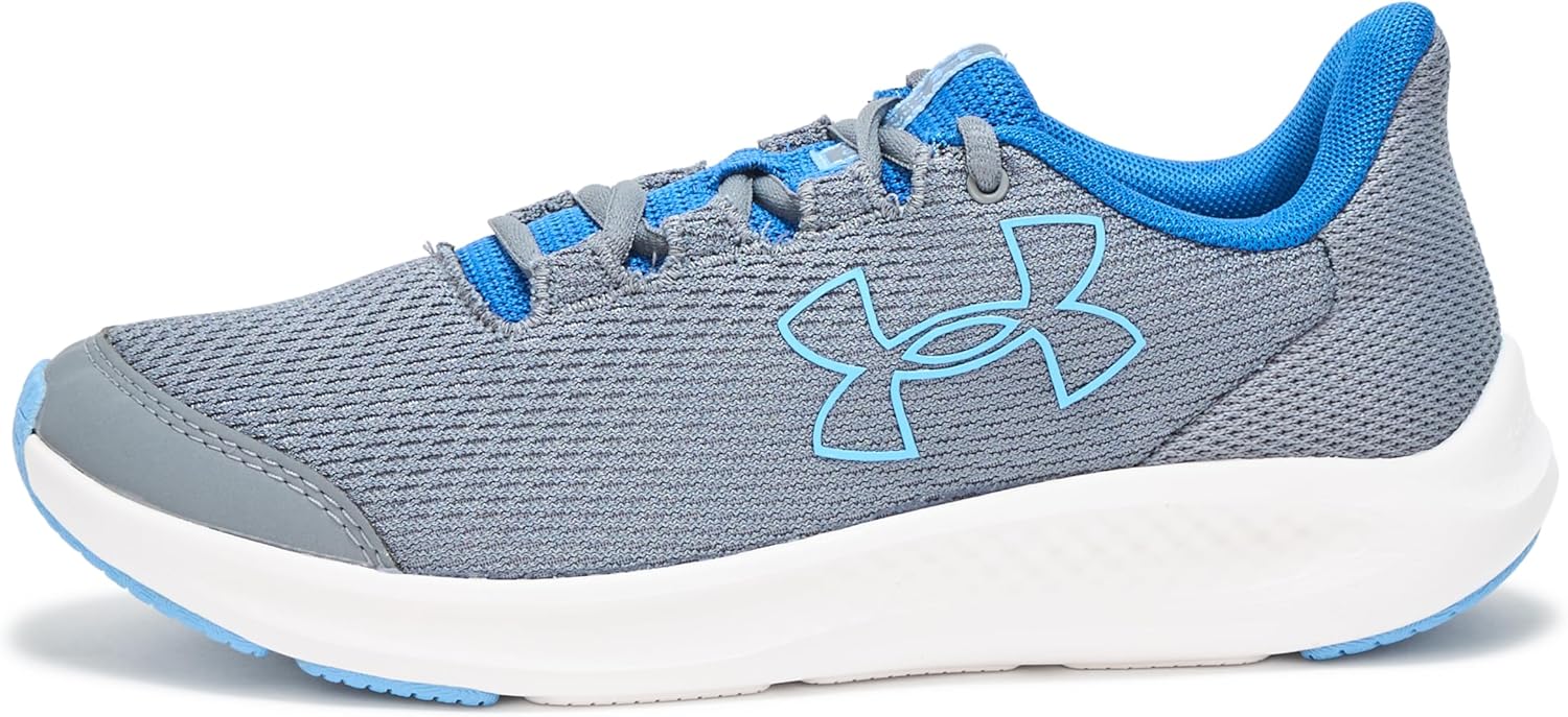 Кроссовки для детей школьного возраста Under Armour Charged Pursuit 3, синий/серый — фото 2