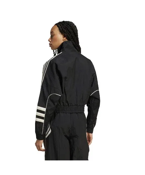Толстовка adidas Originals Atlanta Cutline Loose Nylon Tracktop белая — фото 4