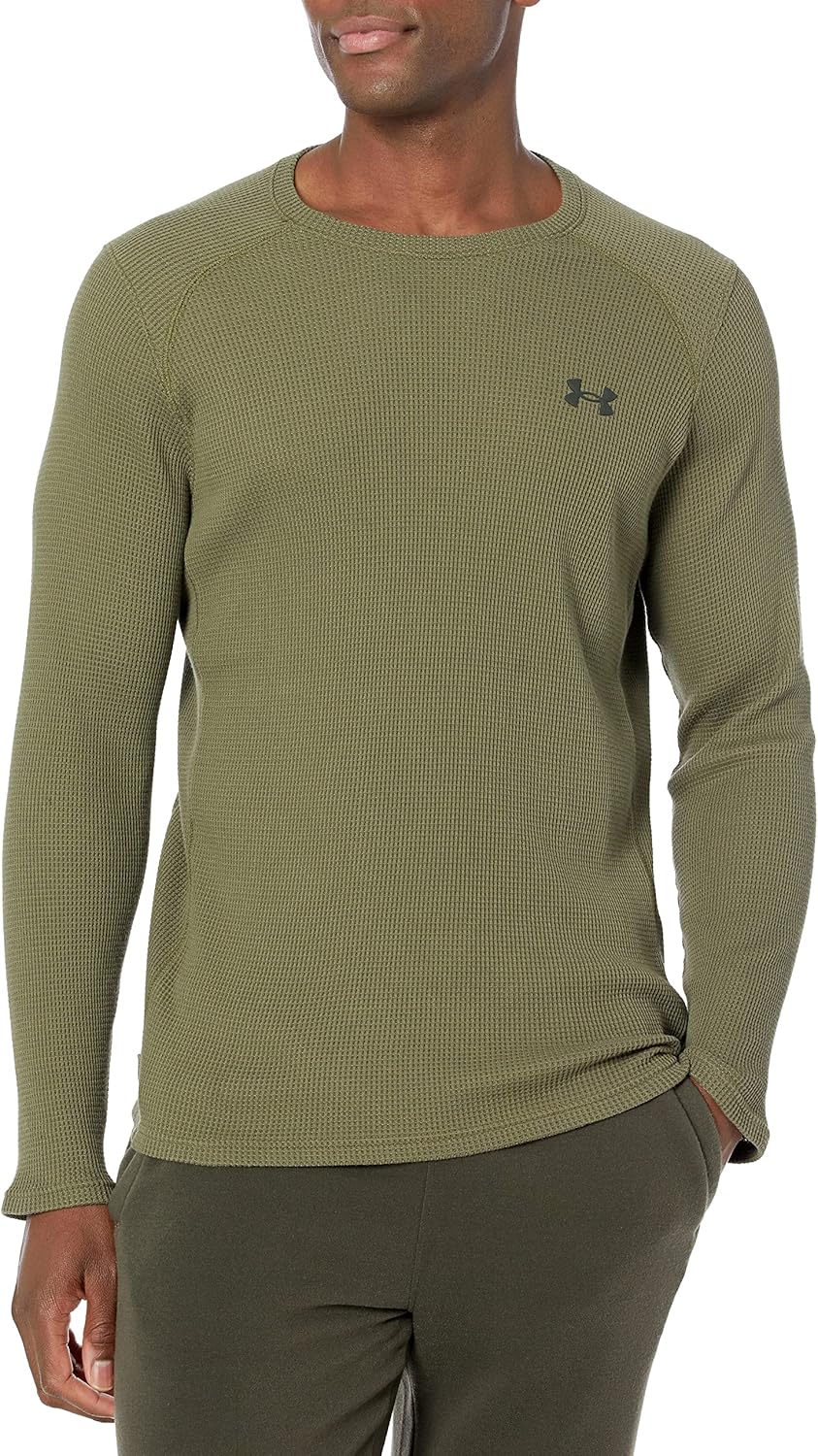 

Мужская футболка-поло Under Armour Waffle Max с длинным рукавом, (390) Marine Od Green/Baroque Green