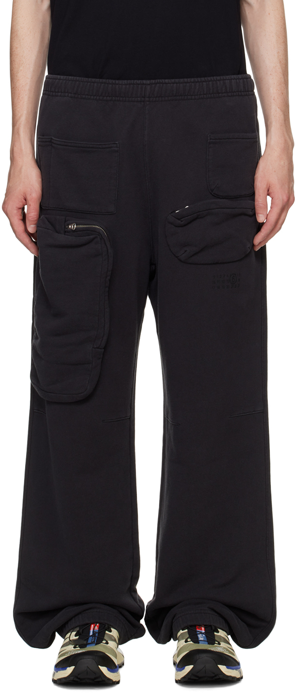 

Черные спортивные штаны Cargo MM6 Maison Margiela