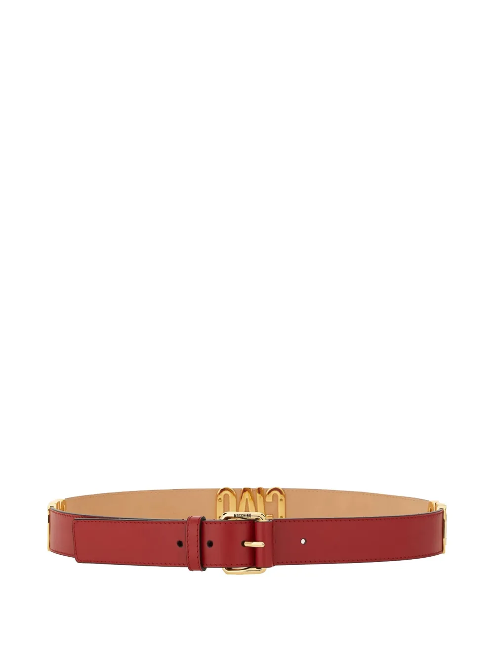 

Кожаный ремень Moschino, красный