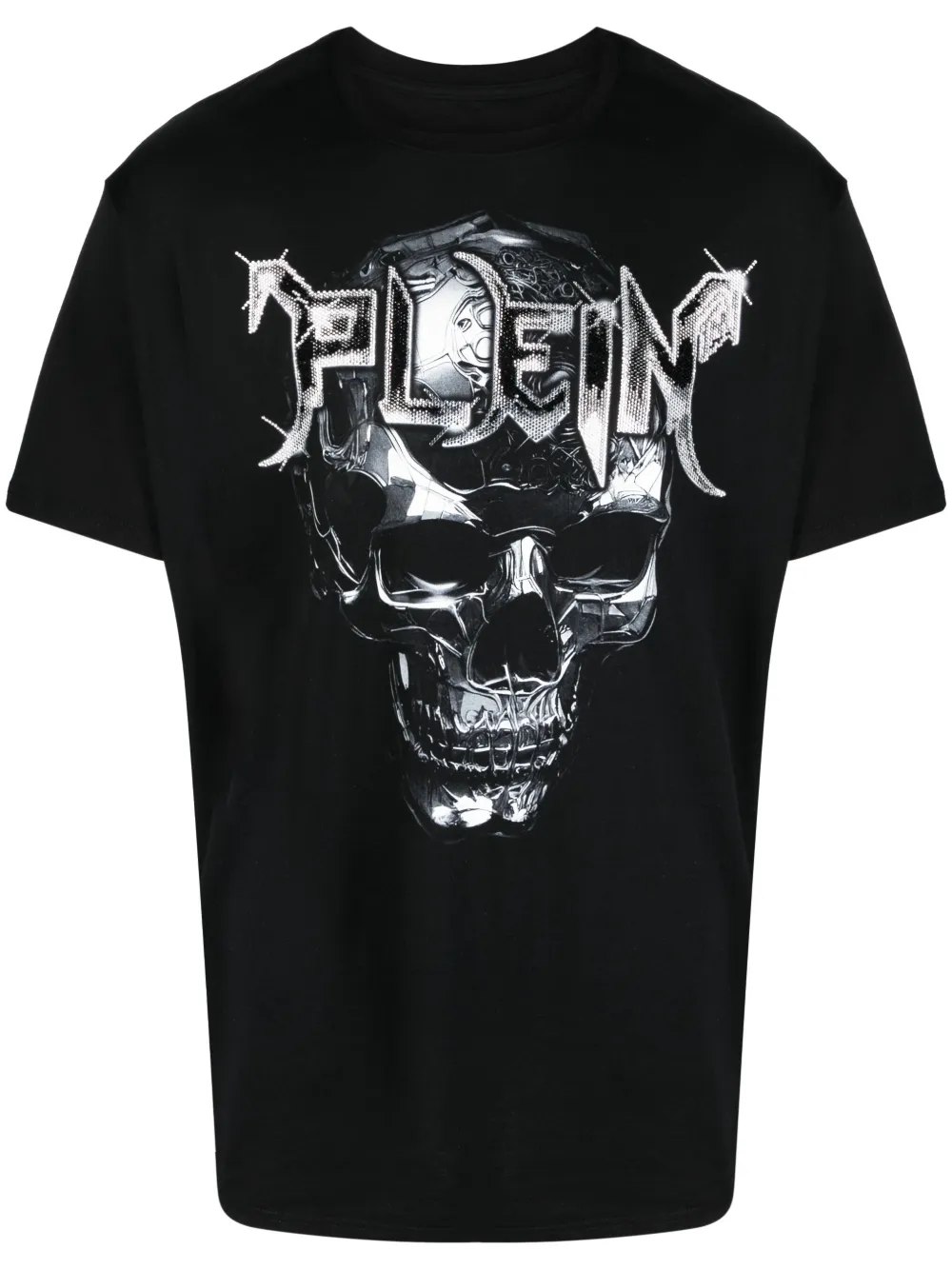 

Футболка с нашивкой-логотипом Philipp Plein, черный