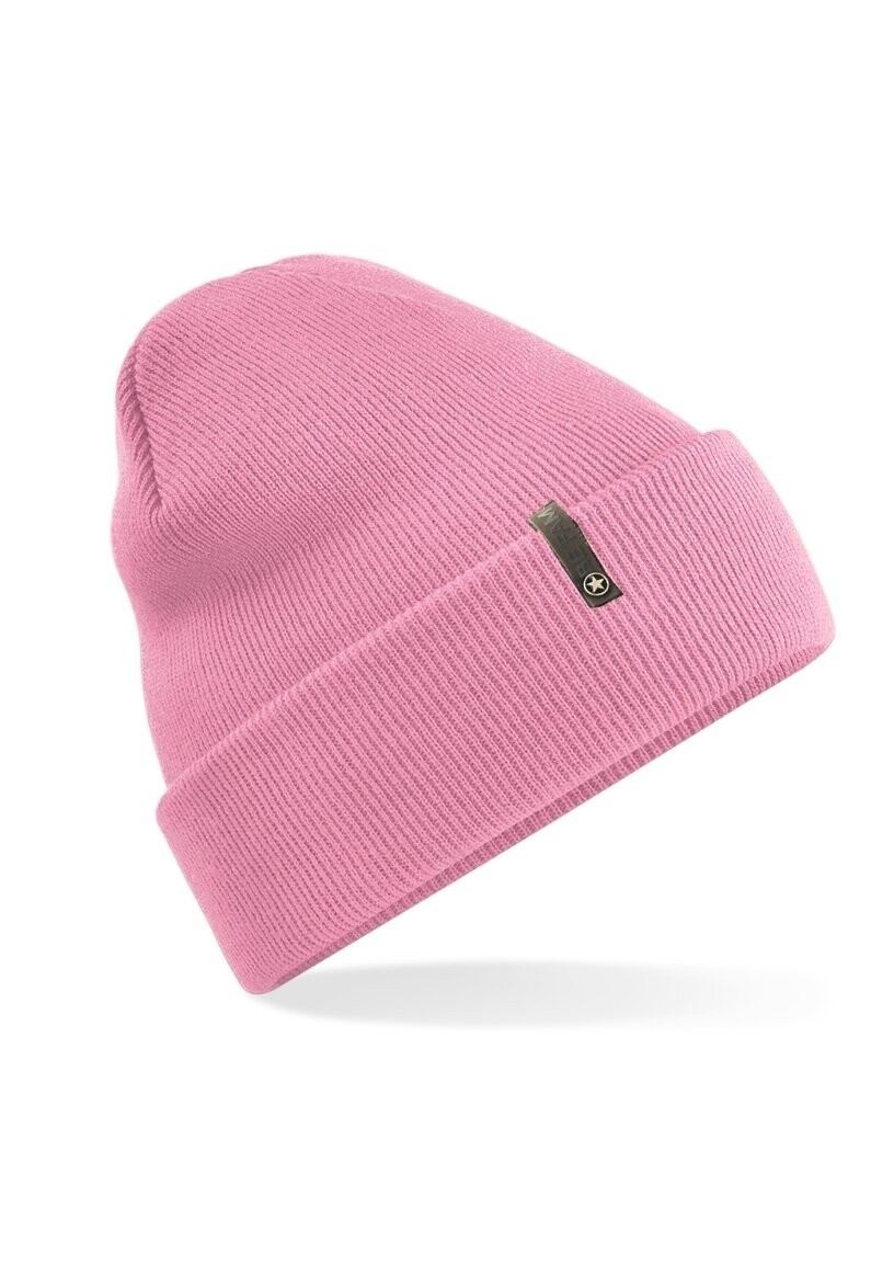 

Шапка TURN UP Be Famous, цвет dusky pink
