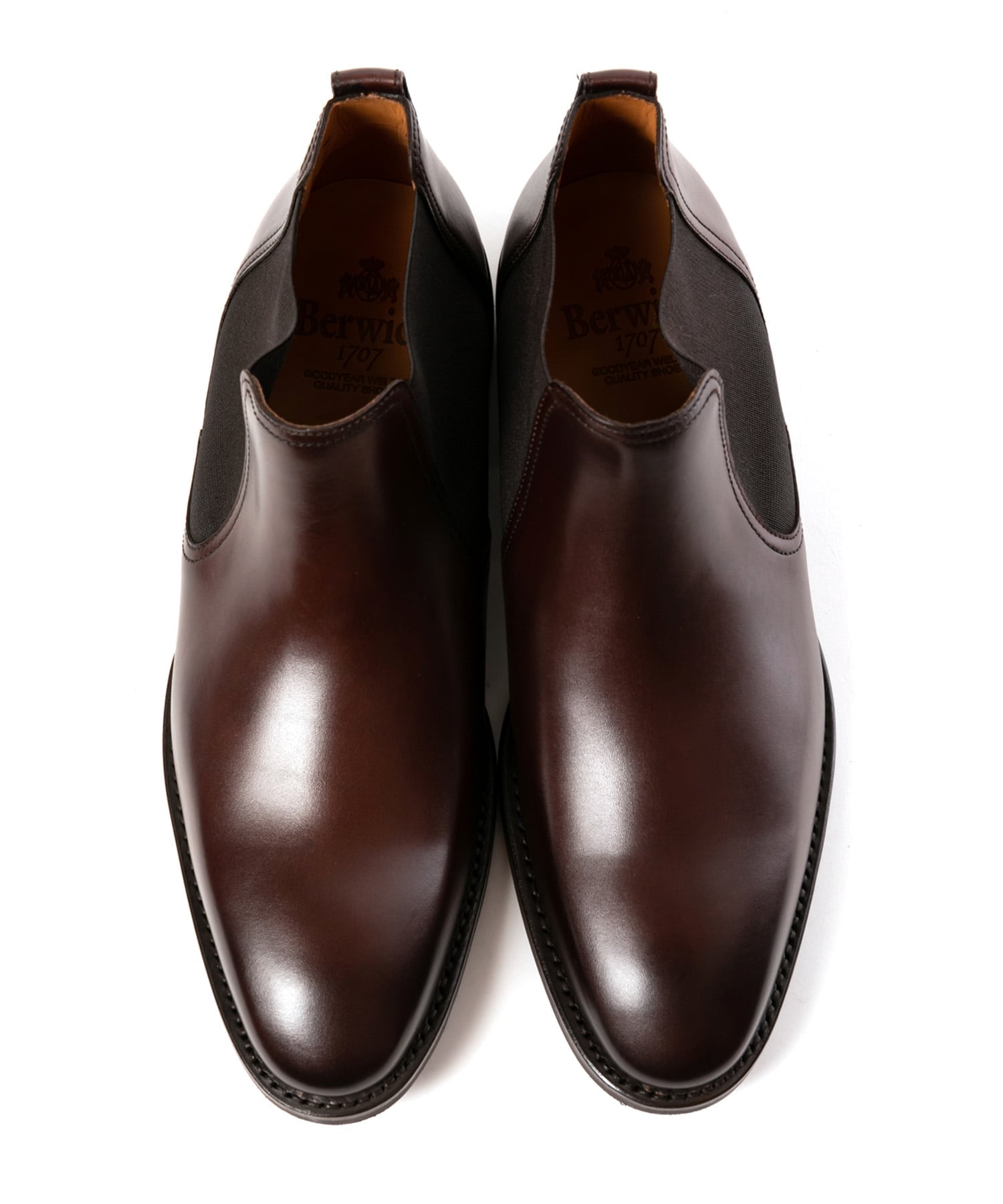 Ботинки с боковой вставкой Berwick1707, Dark Brown — фото 3