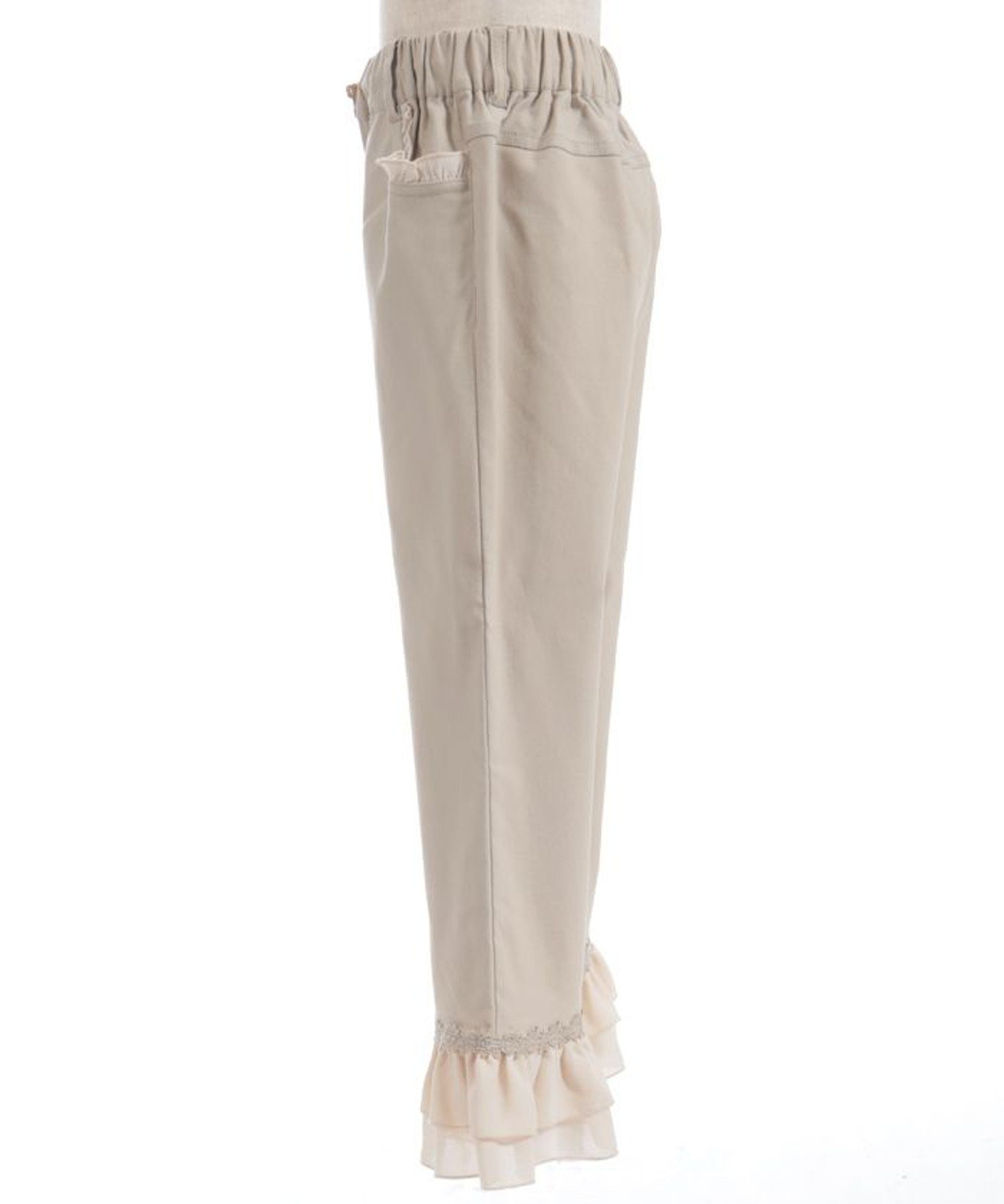Леггинсы с эластичной оборкой Axes femme kids, Beige — фото 3