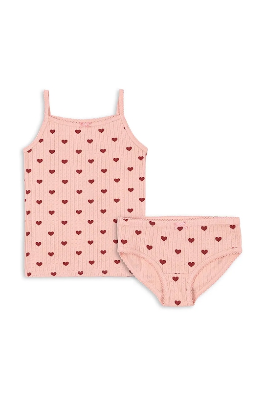 

Детский комплект белья из хлопка MINNIE UNDERWEAR GOTS Konges Sløjd, розовый
