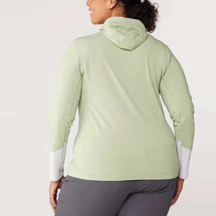 Толстовка RHO LT женская Arcteryx, Stone Gray Green/Atomic Gray/Habitat/Atmos — фото 4