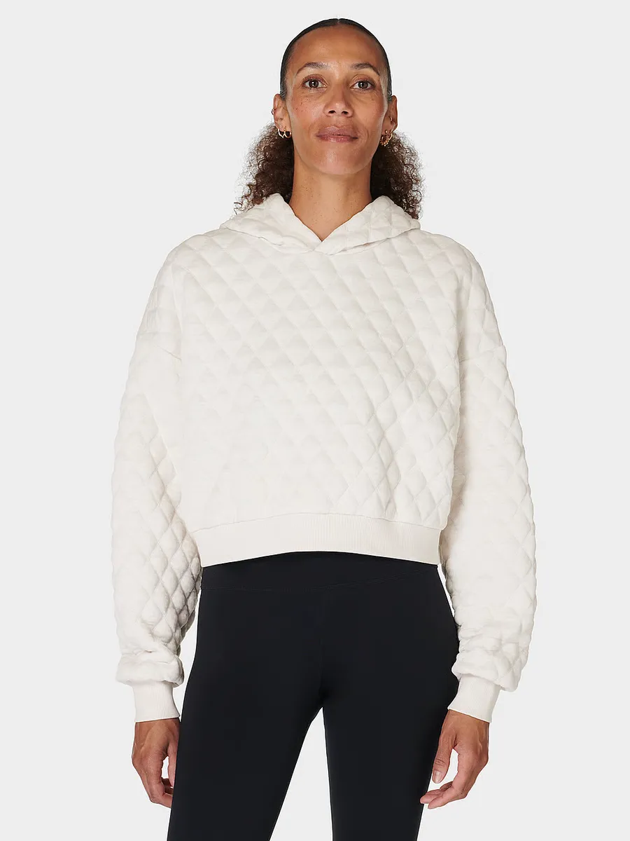 

Стеганое худи Sand Wash Sweaty Betty, белый