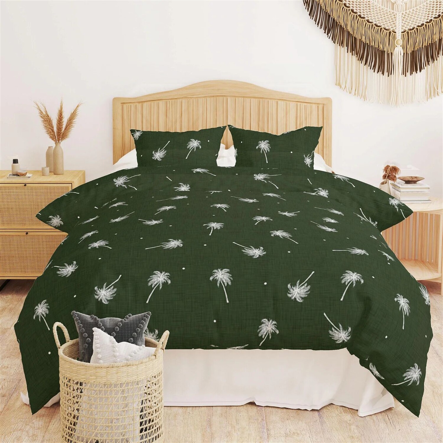 

Комплект двойного пододеяльника Evidea Soft Palm - Зеленый
