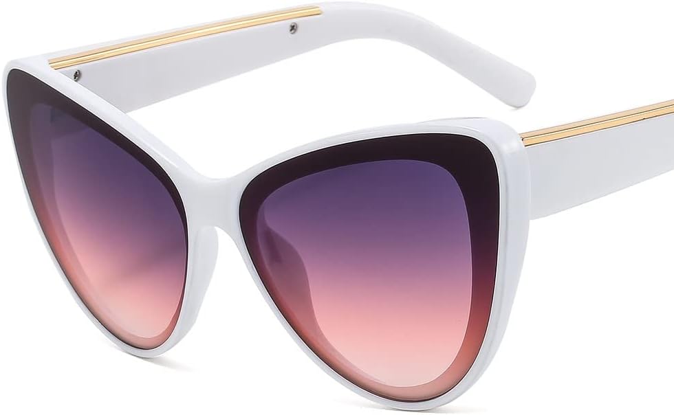 

GAOXIN Модные солнцезащитные очки в форме «кошачий глаз» с крупной оправой для мужчин и женщин, для использования на открытом воздухе и на пляже (Цвет: E, Размер: Средний), E