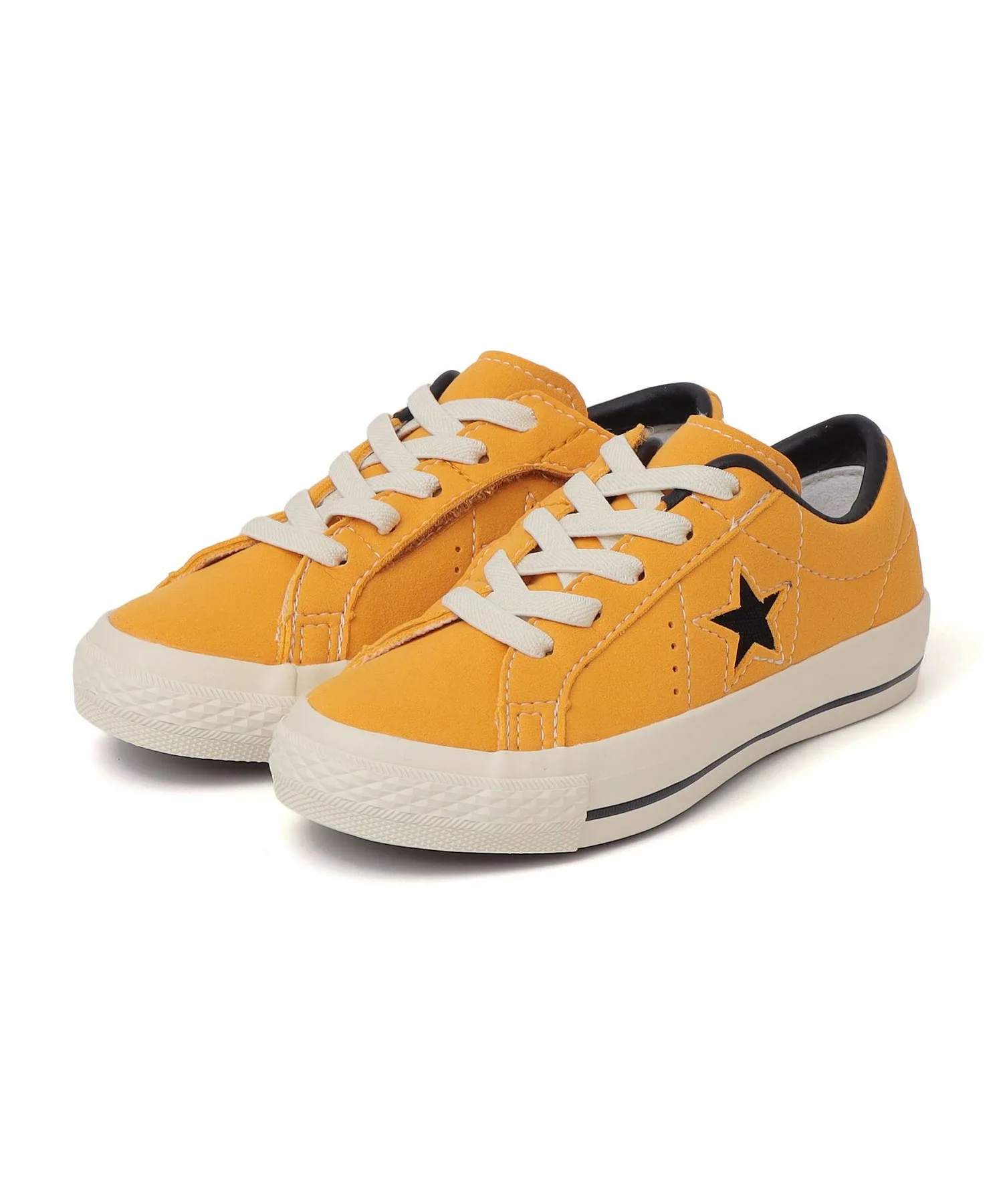Детские кроссовки на липучках ONE STAR EASYON CONVERSE золотые — фото 2