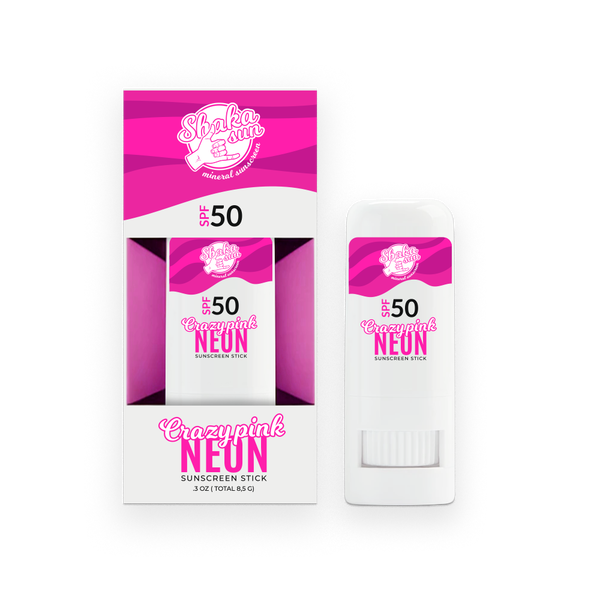 

Солнцезащитный крем-карандаш на основе розового цинка spf50+, 8,5 г Shaka Sun Crazy pink