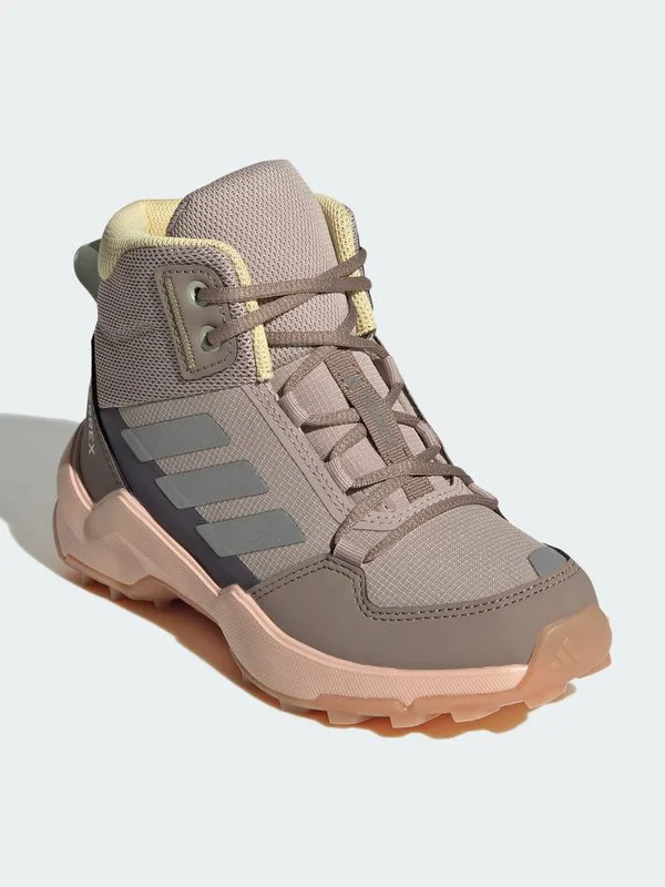 Походные ботинки ax4r mid k Adidas Terrex, Taupe/Reflective Silver/Ice Tangerine — фото 2