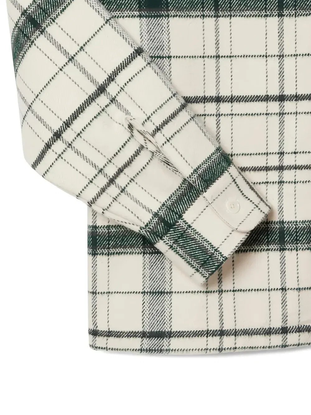Клетчатая фланелевая рубашка Lacoste, белый — фото 3