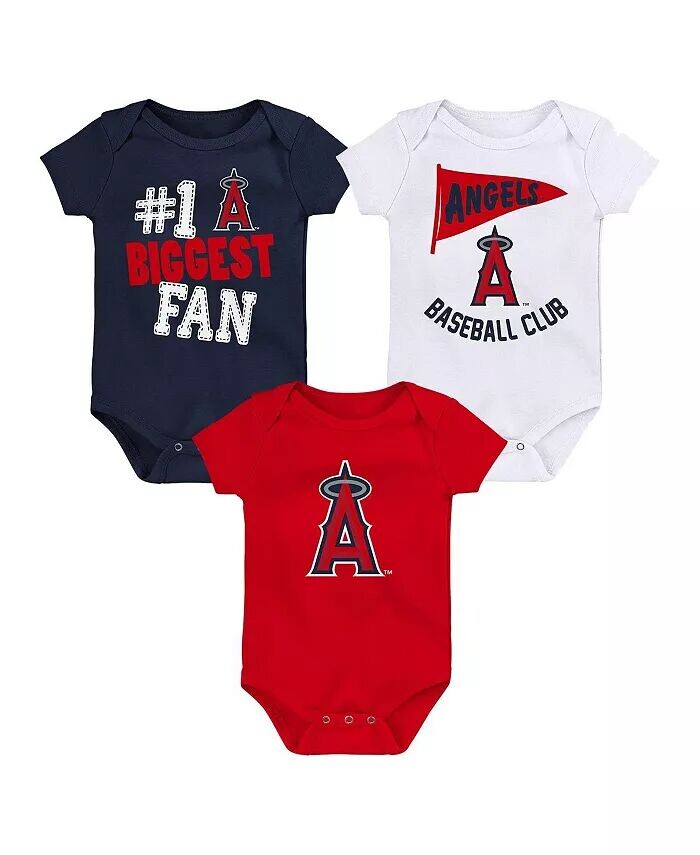

Набор из трех боди для мальчиков и девочек Fanatics Los Angeles Angels Fan Pennant Outerstuff, красный