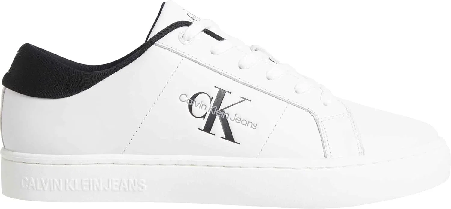 Кроссовки Calvin Klein Herren Cupsole Leder, White Bright White Black — фото 4
