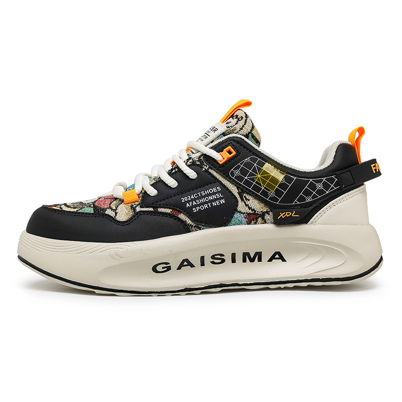 

Дышащие низкие повседневные кроссовки для мужчин GAISIMA, Beige Orange