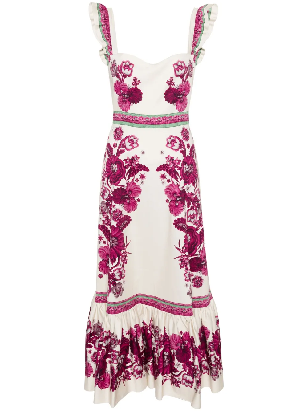 

Платье макси Gingerbread с цветочным принтом La DoubleJ, нейтральный